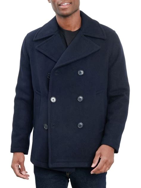 michael kors no settle peacoat mens|Michael Kors Birmingham Wool Blend Peacoat on SALE .